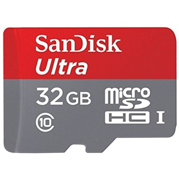 Картка пам'яті SanDisk 32 ГБ microSDHC C10 UHS-I R80 МБ/с Ultra